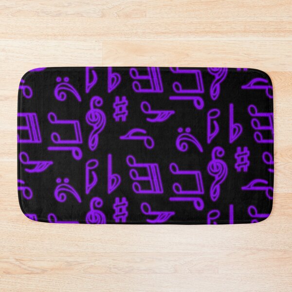 Item preview, Purple Glow Music Notes Sticker Pack Pattern designed and sold by that5280lady.