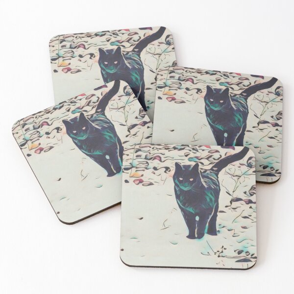 Item preview, Cat walking through the snow designed and sold by AJDrinko.