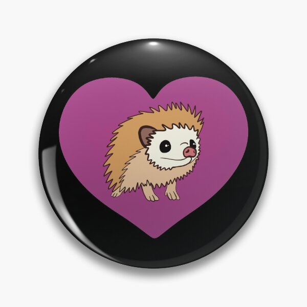 Artikelvorschau, Igel Lila Herz für Igelliebhaber entworfen und verkauft von Mochi-Merch.
