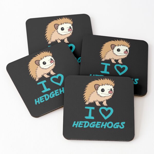 Artikelvorschau, Blau I Love Igel für Igelliebhaber entworfen und verkauft von Mochi-Merch.