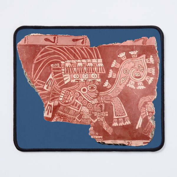 Item preview, Teotihuacán mural fragment (on blue) designed and sold by DotorEaon.