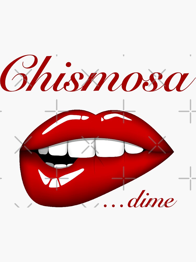 Chismosa Sticker By Laperlarosa Redbubble