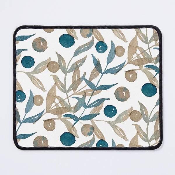 Item preview, Indigo Watercolor Leaves designed and sold by SarahDCreative.