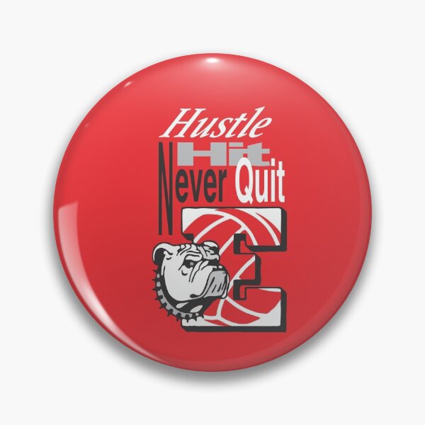 Item preview, Hustle Hit Never Quit Easton Red Rovers Volleyball on Red designed and sold by Melissa Perhamus.
