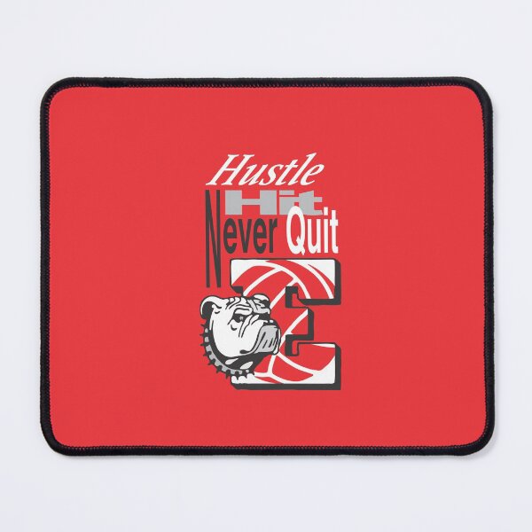 Item preview, Hustle Hit Never Quit Easton Red Rovers Volleyball on Red designed and sold by Melissa Perhamus.