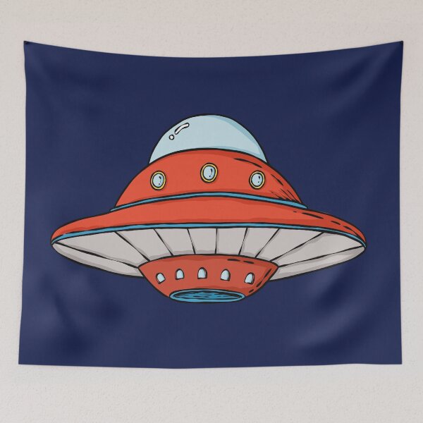 Item preview, Red Alien Ship designed and sold by Sarwat Reza.