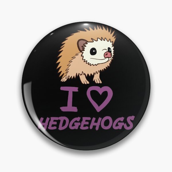 Artikelvorschau, Lila I Love Igel für Igelliebhaber entworfen und verkauft von Mochi-Merch.