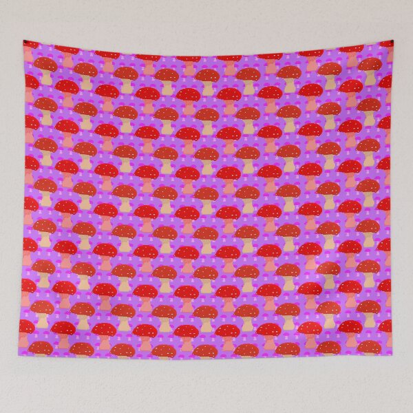 Item preview, Mushroom Pattern - Purple Background designed and sold by wagnerps.
