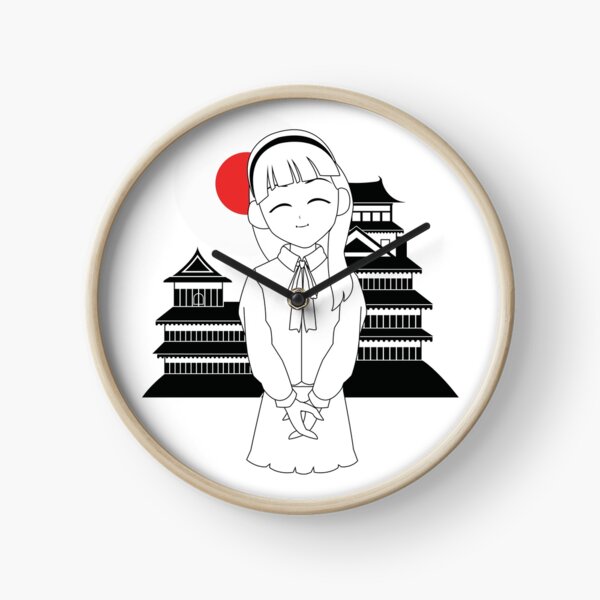 Sweet Anime Girl - Japanese Design Clock