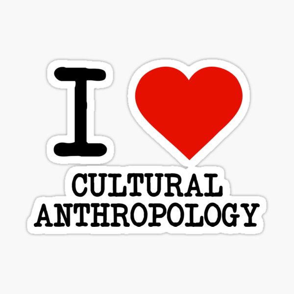 Vista previa del artículo con la obra «Amo la antropología cultural», diseñado y vendido por staker.