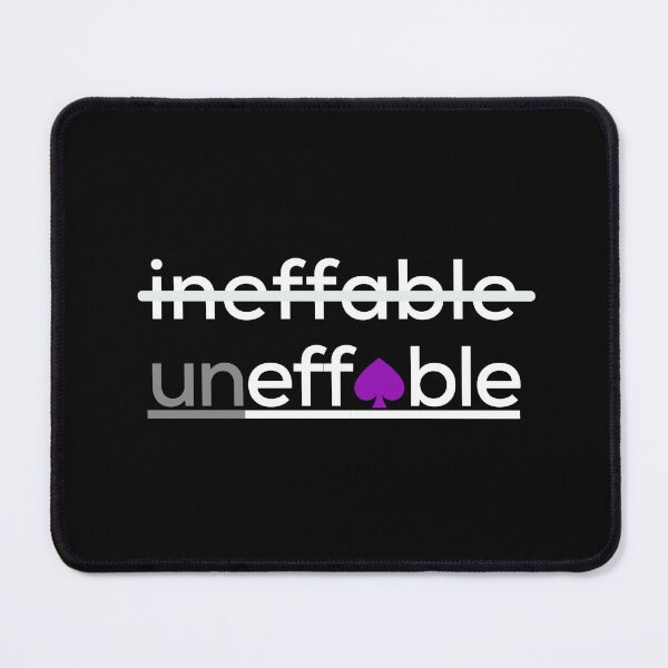 Item preview, Ineffable Uneffable Ace. Asexual Pride designed and sold by Subtle Pride Shop.