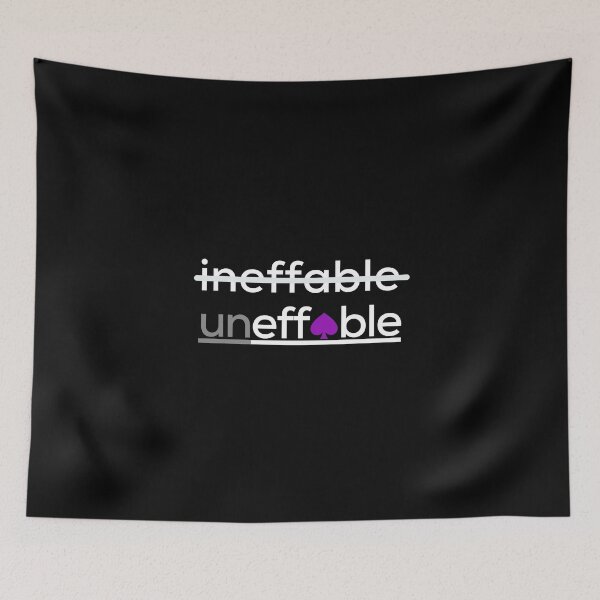 Item preview, Ineffable Uneffable Ace. Asexual Pride designed and sold by Subtle Pride Shop.