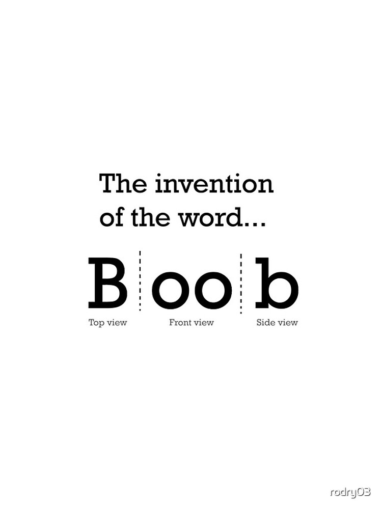 Invention Of The Word Boob Mousepad