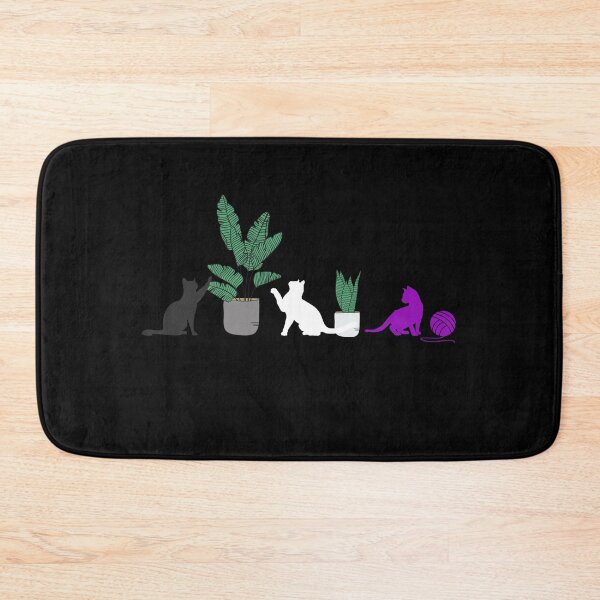Item preview, Ace Cats and Plants. Asexual Pride designed and sold by Subtle Pride Shop.