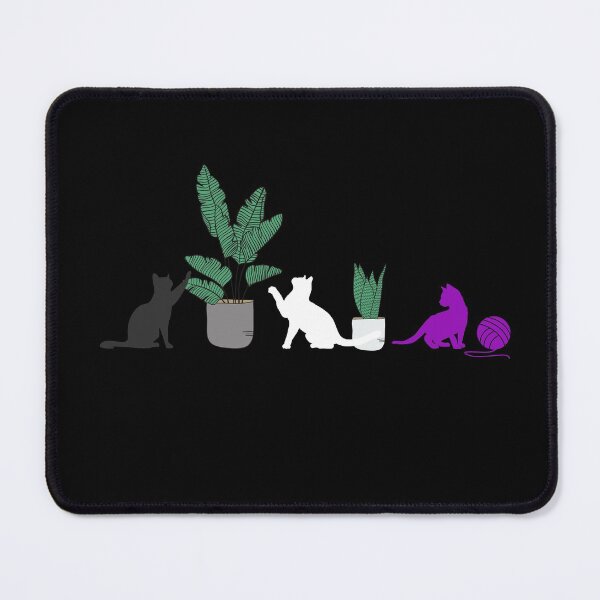 Item preview, Ace Cats and Plants. Asexual Pride designed and sold by Subtle Pride Shop.