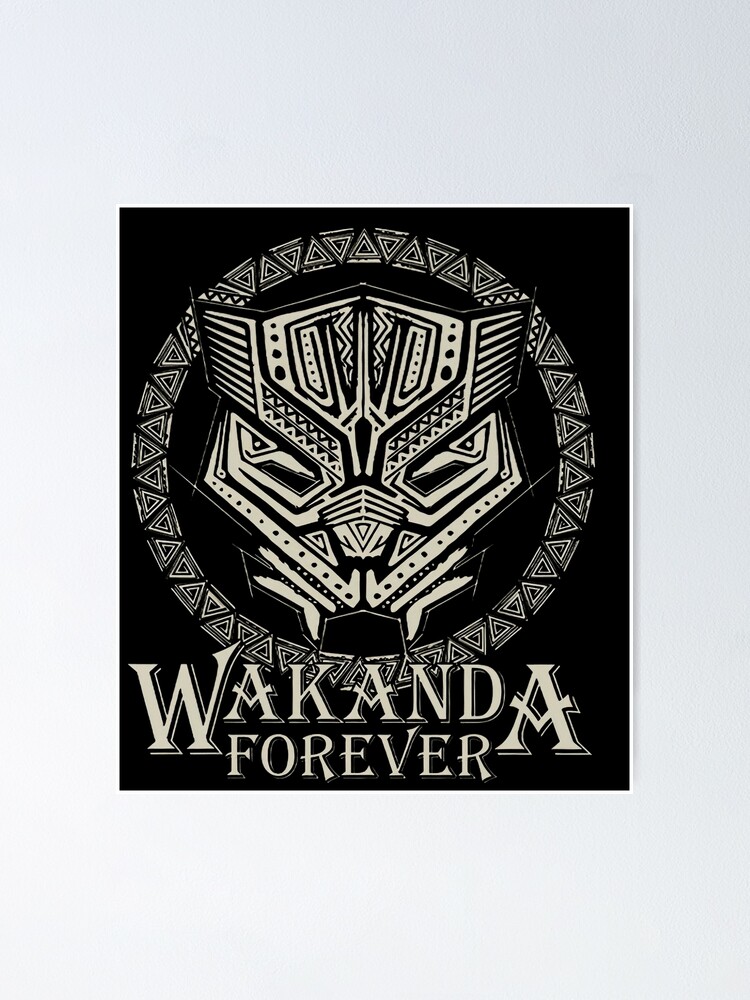Wakanda Forever: Gold Logo | Marvel Official Coaster | Redwolf
