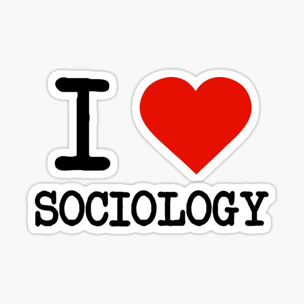 Vista previa del artículo con la obra «Amo la Sociología», diseñado y vendido por staker.