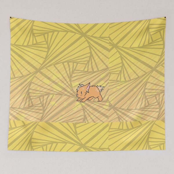 Item preview, Furry Friend Pattern Yellow designed and sold by Eli6Art.