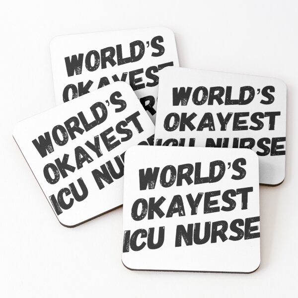 Item preview, Worlds Okayest ICU Nurse Funny Tshirt Gift Shirt T-Shirt designed and sold by drale257.