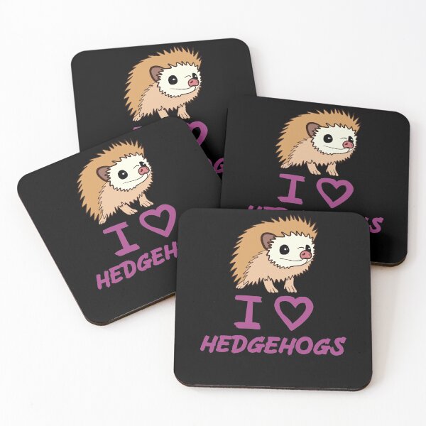 Artikelvorschau, Lila I Love Igel für Igelliebhaber entworfen und verkauft von Mochi-Merch.