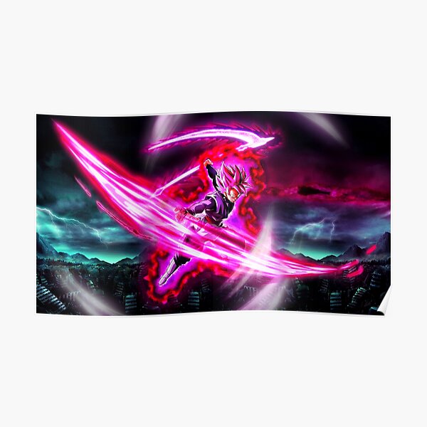 Black Goku / Zamasu / Super Saiyan Rose SSJR DBS Poster