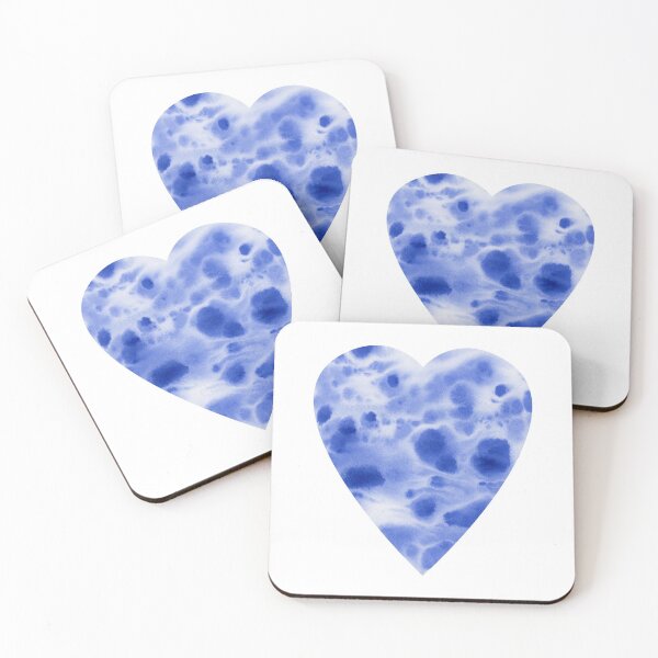 Item preview, Blue -travertine (heart) designed and sold by FJBourne.