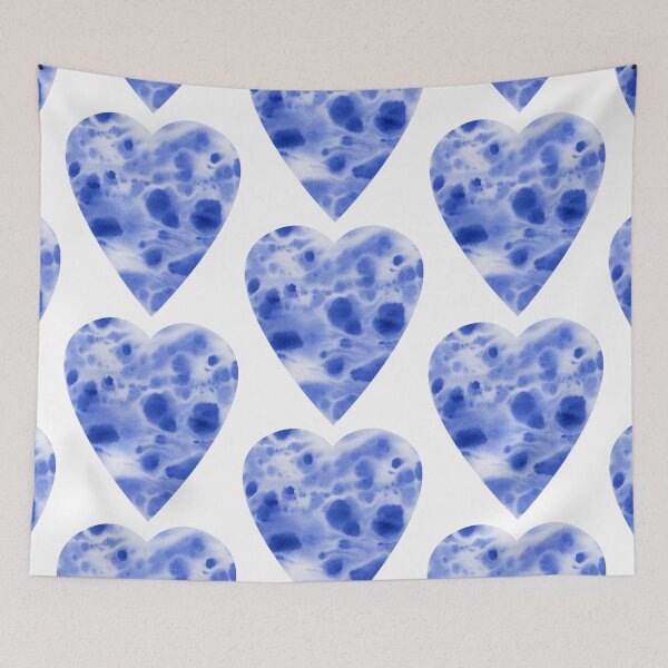 Item preview, Blue -travertine (heart) designed and sold by FJBourne.