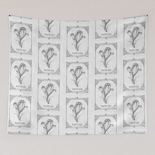 Item preview, Vintage Inspired Antique Apothecary Label - Saffron designed and sold by everythinguever.