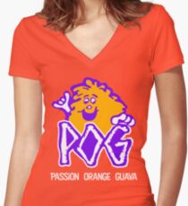 POG Women's Fitted V-Neck T-Shirt