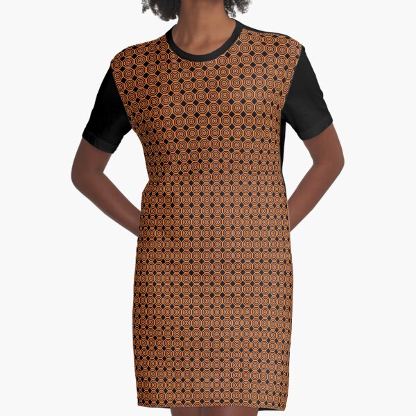 Louis Vuitton Brown & White Geometric Print A-Line Dress with