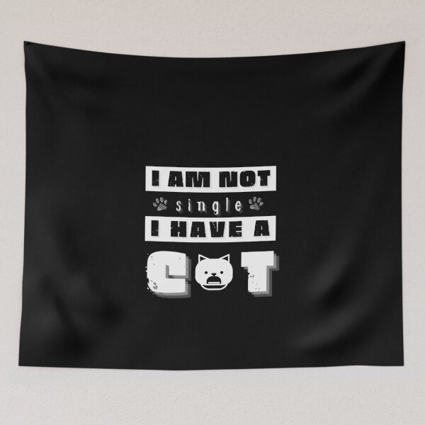 Item preview, I'm not Single I have A Cat, I Like Coffee and My Cat And Maybe 3 People, Funny Sarcastic Humor designed and sold by Sun Sand & Sea Art.