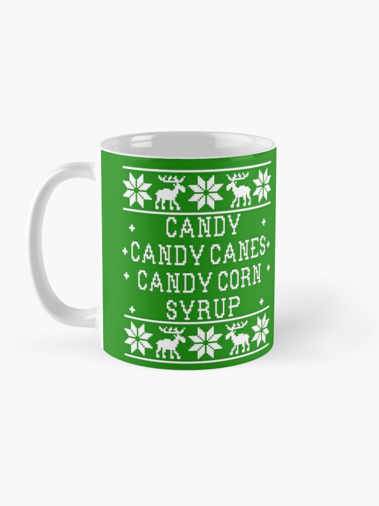 Elf Movie - Mug - 4 main food groups - Candy Canes, Candy Corn