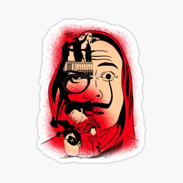 the-gang-of-robbers-in-red-sticker-for-sale-by-ginaerme-redbubble