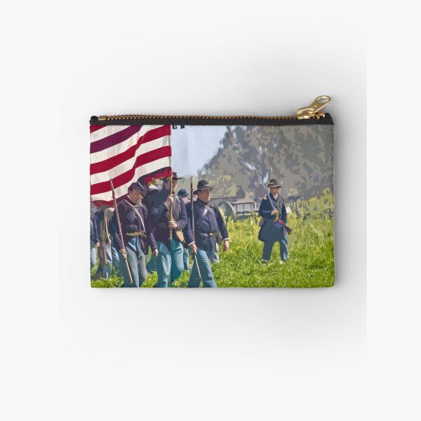Item preview, Stylized photo of Civil War re-enactors marching on a "battlefield". designed and sold by NaturaLight.