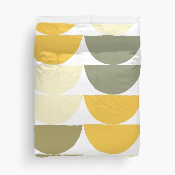 Item preview, Mid-Century Modern Yellow, Green, Cream Half-Circle Pattern designed and sold by DEC02.