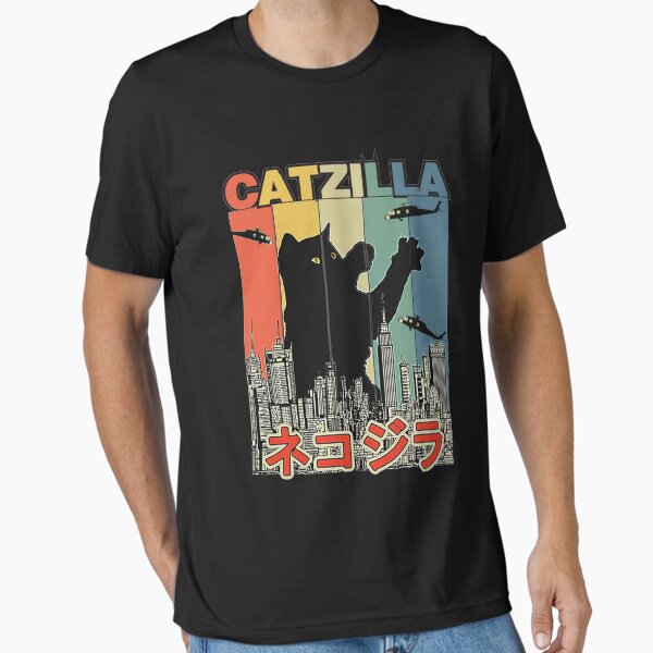 Item preview, Catzilla Japanese Funny Retro Catzilla designed and sold by JindrichMartin.