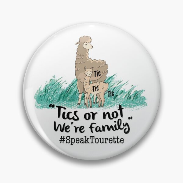 Item preview, Tics Or Not We’re Family, Lama Alpaca Family, - Tourette Syndrome Awareness , Tourettes designed and sold by MJDezigns.