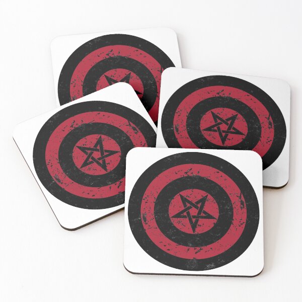 Item preview, Satanic Shield Black Pentagram 01 designed and sold by Hellbilly Designs.