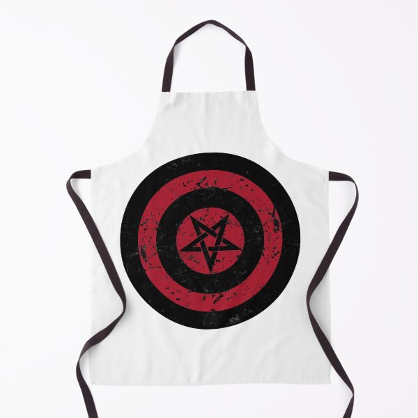 Item preview, Satanic Shield Black Pentagram 01 designed and sold by Hellbilly Designs.