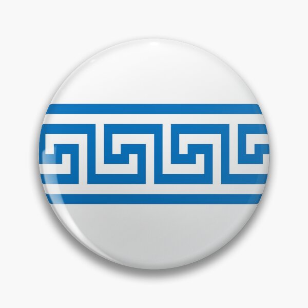Item preview, Greek key pattern design, White And Blue,Blues,Blue Jackets, blue wall,Light Blue, Greek Statue,Greek Goddesses, greek myths, Greek Goddess,Greece Flag, Blue And White designed and sold by bubbley2021.