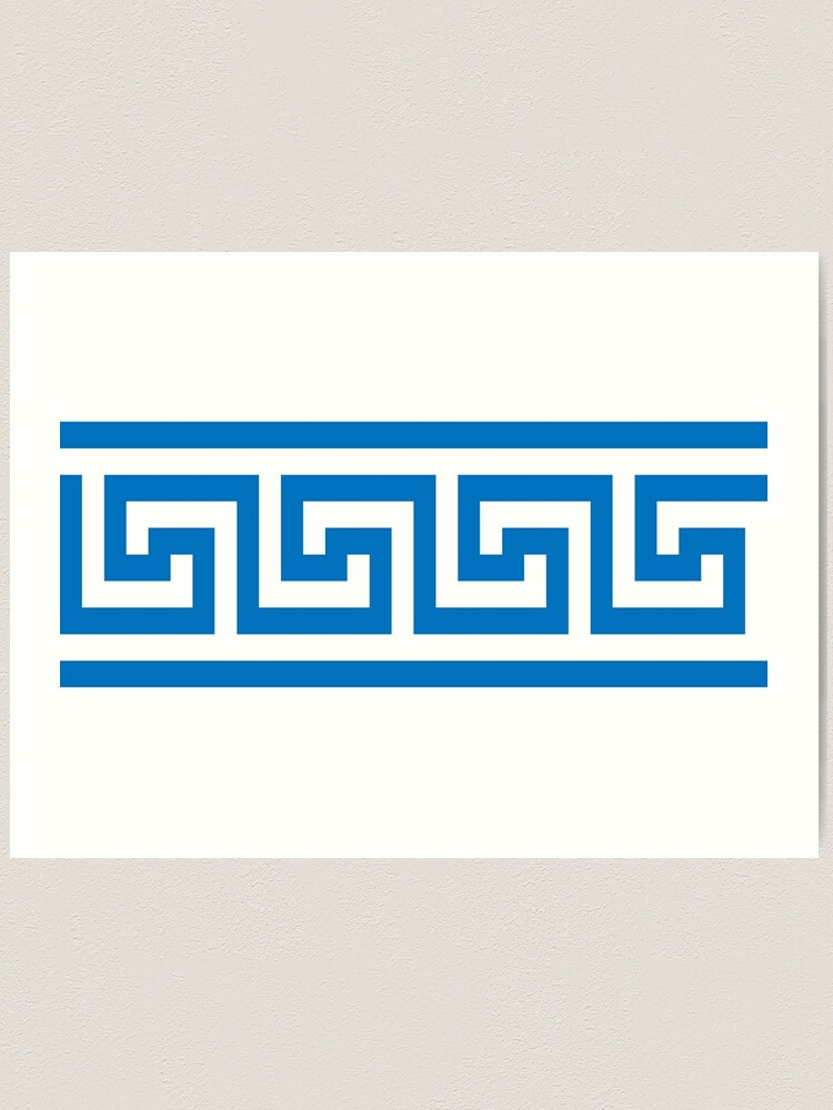 Greek key pattern design, White And Blue,Blues,Blue Jackets, blue wall,Light Blue, Greek Statue,Greek Goddesses, greek myths, Greek Goddess, Greece Flag, Blue And White greek-key-pattern-design-white-and-blue-blues-blue-jackets-blue-wall-light-blue-greek-statue-greek-goddesses-greek-myths-greek-goddess-greece-flag-blue-and-white-art-print-for-sale-by-bubbley2021-redbubble