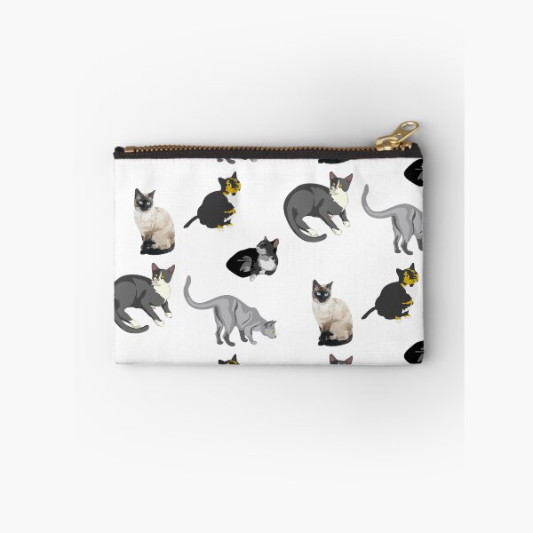 Item preview, Five Cats Calico Siamese Grey Maine Coon Piebald designed and sold by MOP-tees.