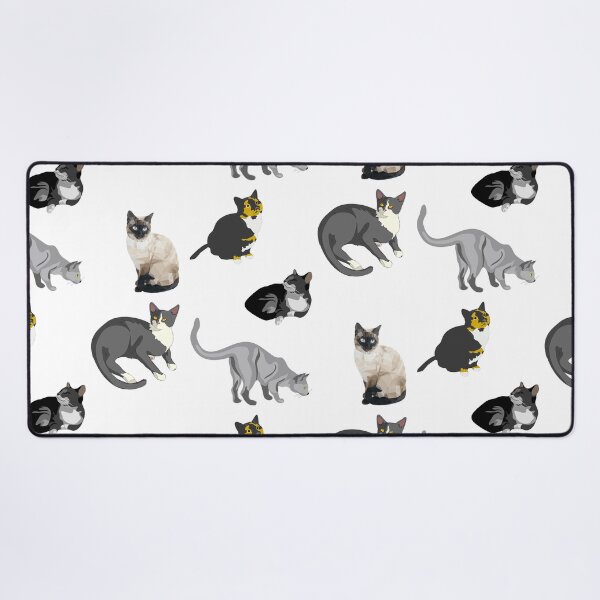 Item preview, Five Cats Calico Siamese Grey Maine Coon Piebald designed and sold by MOP-tees.