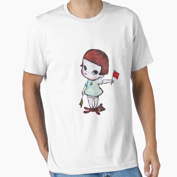 Item preview, Yoshitomo Nara Girl with Signal Flags Tshirt - Yoshitomo Nara Girl with Signal Flags Sticker designed and sold by augusttee.