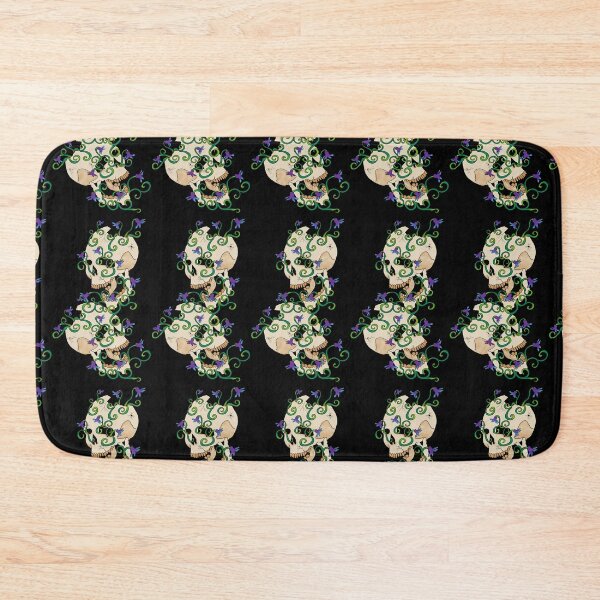 Item preview, twin skulls with flowers designed and sold by kyrnn.