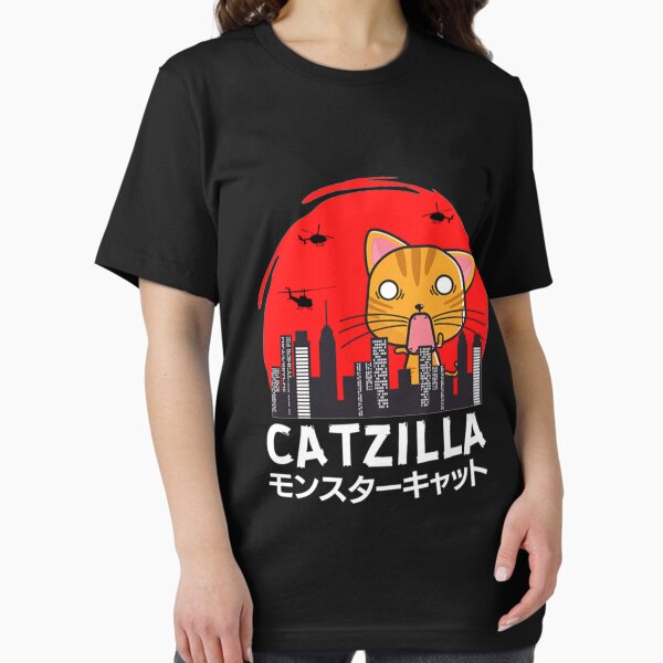 Item preview, Graphic Catzilla Japanese Funny Retro Catzilla Cats Lover Gift designed and sold by JindrichMartin.