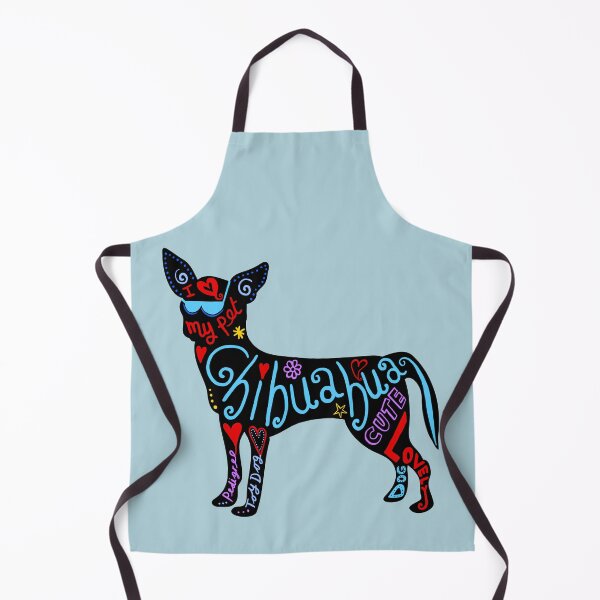 Item preview, Chihuahua black silhouette with writing designed and sold by Astralia.