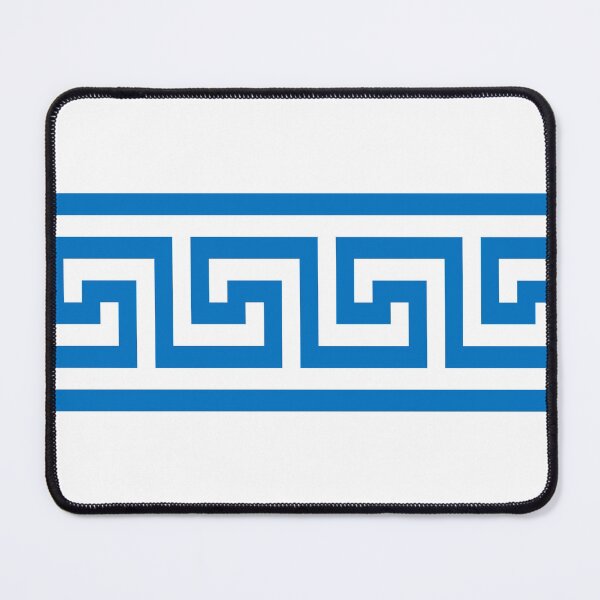 Item preview, Greek key pattern design, White And Blue,Blues,Blue Jackets, blue wall,Light Blue, Greek Statue,Greek Goddesses, greek myths, Greek Goddess,Greece Flag, Blue And White designed and sold by bubbley2021.