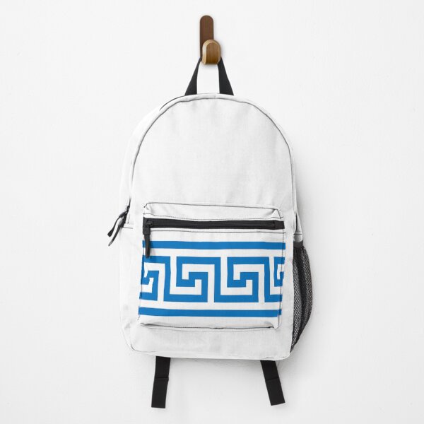 Item preview, Greek key pattern design, White And Blue,Blues,Blue Jackets, blue wall,Light Blue, Greek Statue,Greek Goddesses, greek myths, Greek Goddess,Greece Flag, Blue And White designed and sold by bubbley2021.