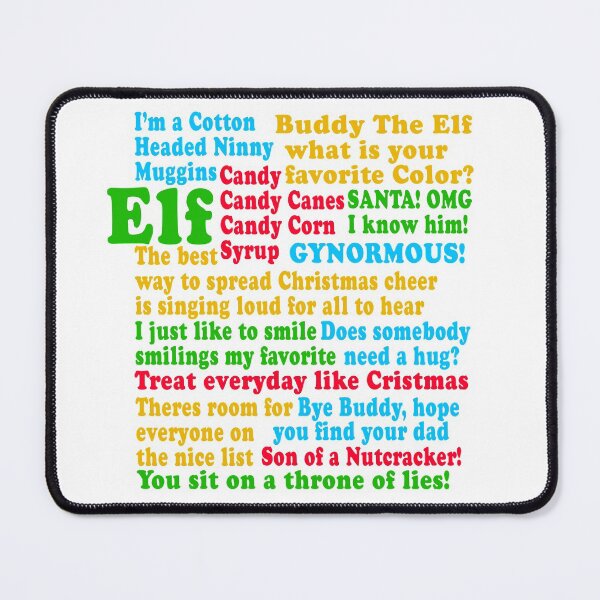 Item preview, Elf Quotes designed and sold by Christmas-Tees.